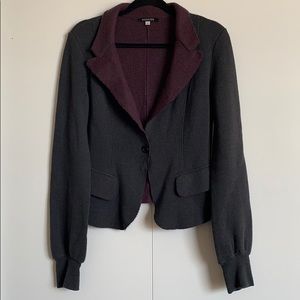 Patrizia Pepe Black and Purple Blazer